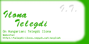 ilona telegdi business card